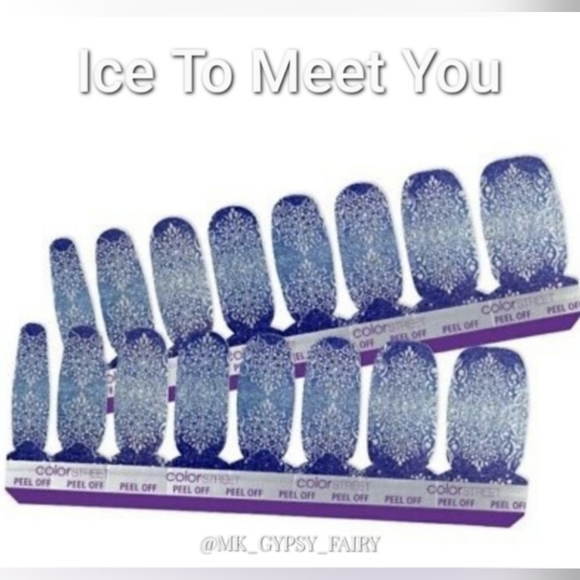 Last chance!Color Street Blue lot 3 Full Manicure Nail Polish Strips and Twosies - Picture 6 of 15